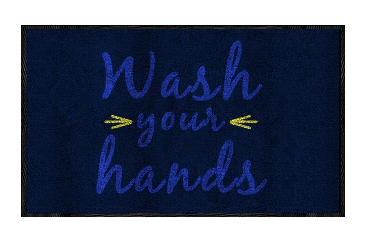 Wash Your Hands Message Mat