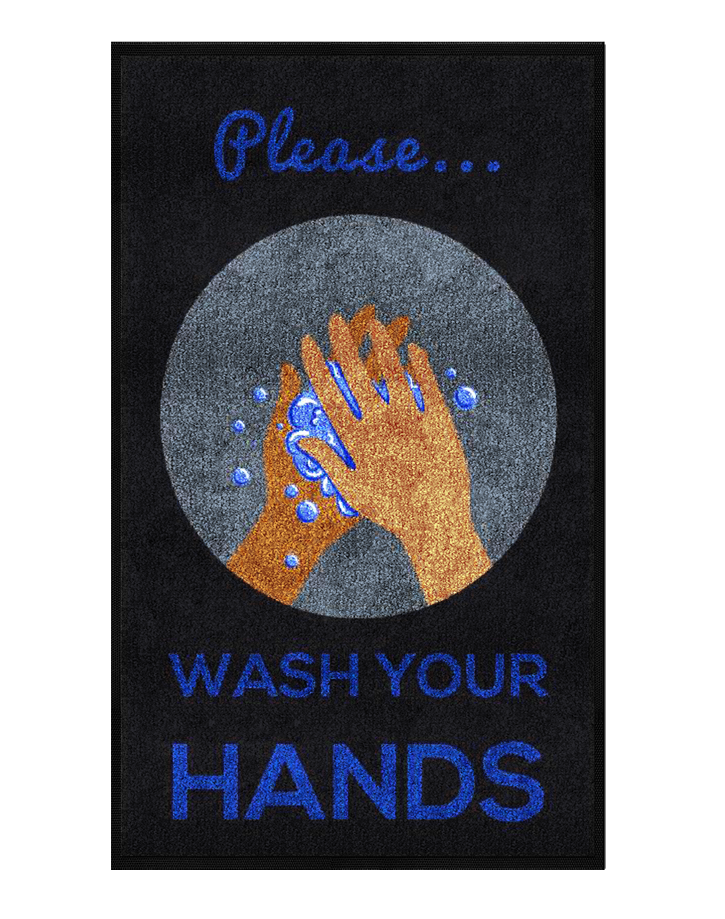 MOCK Message Mat - Please... Wash Your Hands